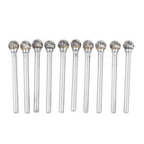 Max 10 Pieces 6mm Tungsten Carbide Burrs Rotary Point Burrs Grinder Shank Bits