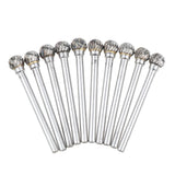 Max 10 Pieces 6mm Tungsten Carbide Burrs Rotary Point Burrs Grinder Shank Bits
