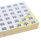 Max 70Sheets Clothing Label Round Size Stickers Retail Apparel Label 14mm dia XS