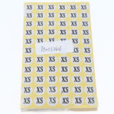 Max 70Sheets Clothing Label Round Size Stickers Retail Apparel Label 14mm dia XS