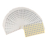 Max 70Sheets Clothing Label Round Size Stickers Retail Apparel Label 14mm dia XS