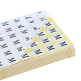 Max 70Sheets Clothing Label Round Size Stickers Retail Apparel Label 14mm dia M