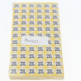 Max 70Sheets Clothing Label Round Size Stickers Retail Apparel Label 14mm dia 2XL