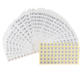 Max 70Sheets Clothing Label Round Size Stickers Retail Apparel Label 14mm dia 2XL