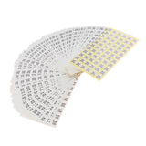 Max 70Sheets Clothing Label Round Size Stickers Retail Apparel Label 14mm dia 2XL