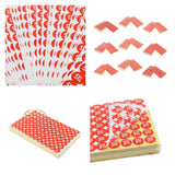 Max 70Sheets Clothing Shoes Label Round Size Stickers Retail Apparel Labels  XS
