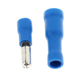 Max 100 Pieces Insulated Wire Terminals Wire Crimp Connector Blue