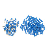 Max 100 Pieces Insulated Wire Terminals Wire Crimp Connector Blue