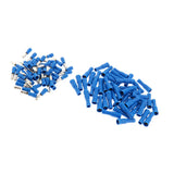 Max 100 Pieces Insulated Wire Terminals Wire Crimp Connector Blue