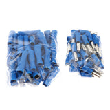 Max 100 Pieces Insulated Wire Terminals Wire Crimp Connector Blue