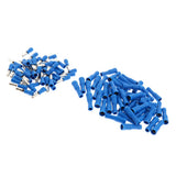 Max 100 Pieces Insulated Wire Terminals Wire Crimp Connector Blue