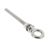 Max Stainless Steel Long Lifting Eye Bolt with Nut and Washer M8 80mm