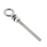 Max Stainless Steel Long Lifting Eye Bolt with Nut and Washer M8 80mm