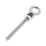 Max Stainless Steel Long Lifting Eye Bolt with Nut and Washer M8 80mm