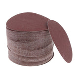 Max 100pcs 5 inch Sanding Discs Sandpaper Nonporous Round Polishing Pad  120#