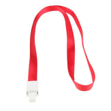Maxbell 5 Pieces  ID Card Holder Lanyard Straps Keychain Badge ID Neck Holders Red