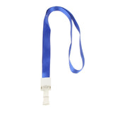 Maxbell 5 Pieces  ID Card Holder Lanyard Straps Keychain Badge ID Neck Holders Blue