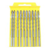 Max 10 Pieces Twist Drill Bits Tungsten Carbide Tile&Glass Spear Head Bits 6mm