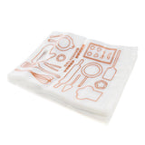 Max 100 Pcs Plastic Food Packing Bags Unwaxed Oilproof Takeout Take-away 25x33cm