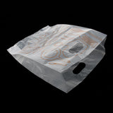 Max 100 Pcs Plastic Food Packing Bags Unwaxed Oilproof Takeout Take-away 25x33cm