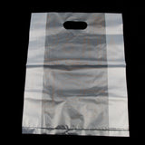 Max 100 Pcs Plastic Food Packing Bags Unwaxed Oilproof Takeout Take-away 25x33cm