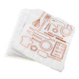 Max 100 Pcs Plastic Food Packing Bags Unwaxed Oilproof Takeout Take-away 25x33cm
