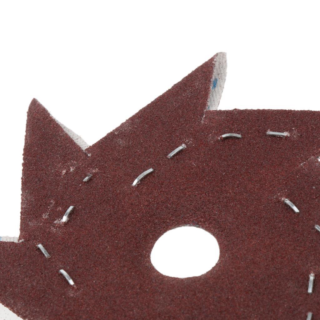 Max 50 Pieces Octagonal Abrasive Sandpaper Polishing Tool 150# Single Layer