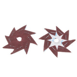 Max 50 Pieces Octagonal Abrasive Sandpaper Polishing Tool 240# Single Layer
