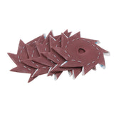 Max 50 Pieces Octagonal Abrasive Sandpaper Polishing Tool 400# Double Layer