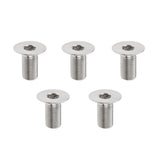 Max 5 Pieces Hex Socket Flat Head Cap Screws Bolts, M6*15, Titanium Alloy