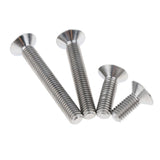 Max 5 Pieces Hex Socket Flat Head Cap Screws Bolts, M6*15, Titanium Alloy