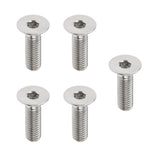 Max 5 Pieces Hex Socket Flat Head Cap Screws Bolts, M6*20, Titanium Alloy