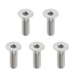 Max 5 Pieces Hex Socket Flat Head Cap Screws Bolts, M6*20, Titanium Alloy