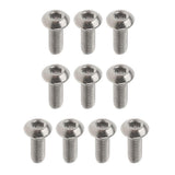 Max 10 Pieces GR1 Titanium Alloy Hexagon Button Head Cap Bolts Screws M3 x 10mm