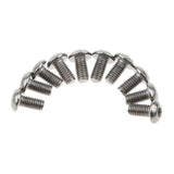 Max 10 Pieces GR1 Titanium Alloy Hexagon Button Head Cap Bolts Screws M3 x 10mm