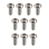 Max 10 Pieces GR1 Titanium Alloy Hexagon Button Head Cap Bolts Screws M3 x 10mm