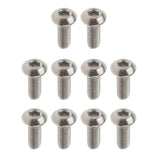 Max 10 Pieces GR1 Titanium Alloy Hexagon Button Head Cap Bolts Screws M3 x 10mm