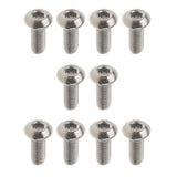 Max 10 Pieces GR1 Titanium Alloy Hexagon Button Head Cap Bolts Screws M3 x 10mm