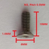 Max 10 Pieces Titanium Alloy Button Head Socket Screws Hexagon Bolts M3 x 10mm