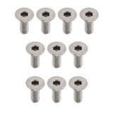 Max 10 Pieces Titanium Alloy Button Head Socket Screws Hexagon Bolts M3 x 10mm