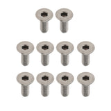 Max 10 Pieces Titanium Alloy Button Head Socket Screws Hexagon Bolts M3 x 12mm