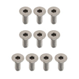 Max 10 Pieces Titanium Alloy Button Head Socket Screws Hexagon Bolts M3 x 12mm