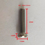 Max 10 Pcs M3 Pan Head GR1 Titanium Machine Screws Phillips Drive M3 x 20mm