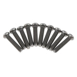 Max 10 Pcs M3 Pan Head GR1 Titanium Machine Screws Phillips Drive M3 x 20mm