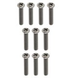 Max 10 Pcs M3 Pan Head GR1 Titanium Machine Screws Phillips Drive M3 x 20mm