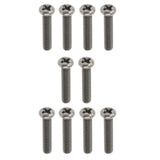 Max 10 Pcs M3 Pan Head GR1 Titanium Machine Screws Phillips Drive M3 x 20mm