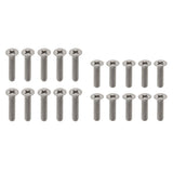 Max 10 Pcs M3 Flat Head Grade 1 Titanium Machine Screws Phillips Drive M3 x 12mm