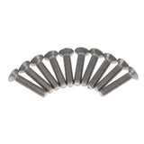 Max 10 Pcs M3 Flat Head Grade 1 Titanium Machine Screws Phillips Drive M3 x 12mm