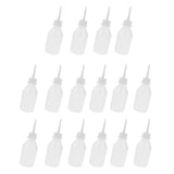 Max 16pcs 100ml Clear White Glue Applicator Bottle Long Tip with Cap