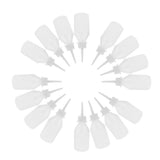 Max 16pcs 100ml Clear White Glue Applicator Bottle Long Tip with Cap